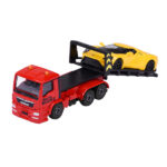 roter MAN TGS Abschleppwagen mit gelben Ford GT