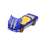 Majorette Chevrolet Corvette ZR-1 – Vorderansicht des blauen Modellautos aus der CastHeads Series mit Freilauf und authentischen Details.