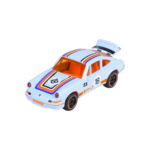 Majorette Porsche 911 Carrera RS 2.7 – Vorderansicht des blauen Modellautos aus der CastHeads Series mit Freilauf und authentischen Details.