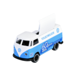 Majorette Volkswagen T1 Foodtruck – Vorderansicht des Jubiläums-Modellautos aus der 60 Jahre Majorette Edition mit Freilauf und authentischen Details.