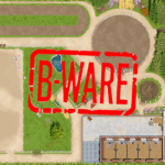 Spielteppich Ponyranch Deluxe B-Ware – Reiterhof mit Reitplatz, Wald und Ställen (220×140 cm)