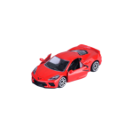 Majorette Chevrolet Corvette Stingray Modellauto Showroom Premium Cars in Rot mit geöffneten Türen, 7,5 cm, Maßstab 1:64.