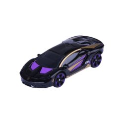 Majorette Lamborghini Centenario Neon Racer Modellauto in Schwarz mit violetten und goldenen Designelementen.