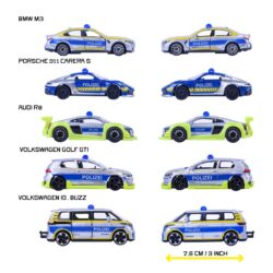 Majorette Tune it Safe 5 pieces Giftpack – Polizei-Geschenkset mit 5 Modellautos – Seitenansicht