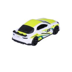 Majorette Alpine A110 R weiß neongelb – Seitenansicht