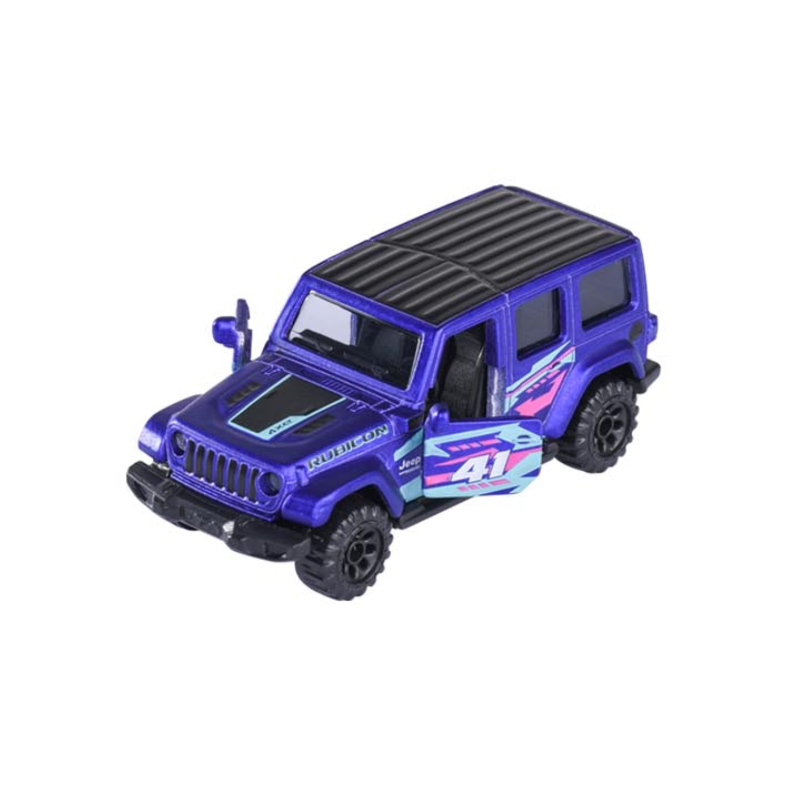 Majorette Jeep Wrangler Rubicon 4xe violett/blau – Vorderansicht
