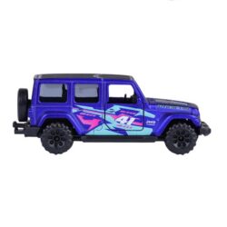 Majorette Jeep Wrangler Rubicon 4xe violett/blau – Seitenansicht