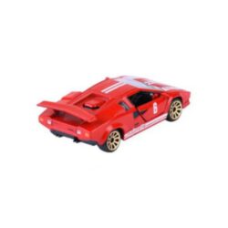 Majorette Lamborghini Countach rot mit Startnummer 6 – Rückansicht