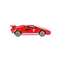 Majorette Lamborghini Countach rot mit Startnummer 6 – Seitenansicht
