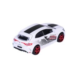 Majorette Renault Mégane R.S. – weißer Racing-Sportwagen – Rückansicht