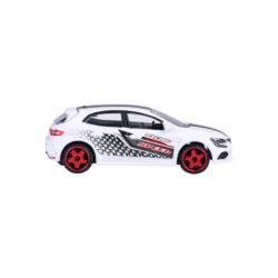 Majorette Renault Mégane R.S. – weißer Racing-Sportwagen – Seitenansicht