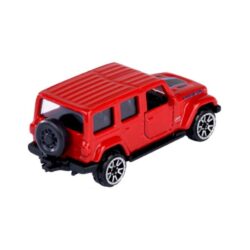 Majorette Showroom Premium Cars Jeep Wrangler 4xe – roter Geländewagen mit beweglichen Türen – Rückansicht