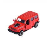 Majorette Showroom Premium Cars Jeep Wrangler 4xe – roter Geländewagen mit beweglichen Türen – Vorderansicht