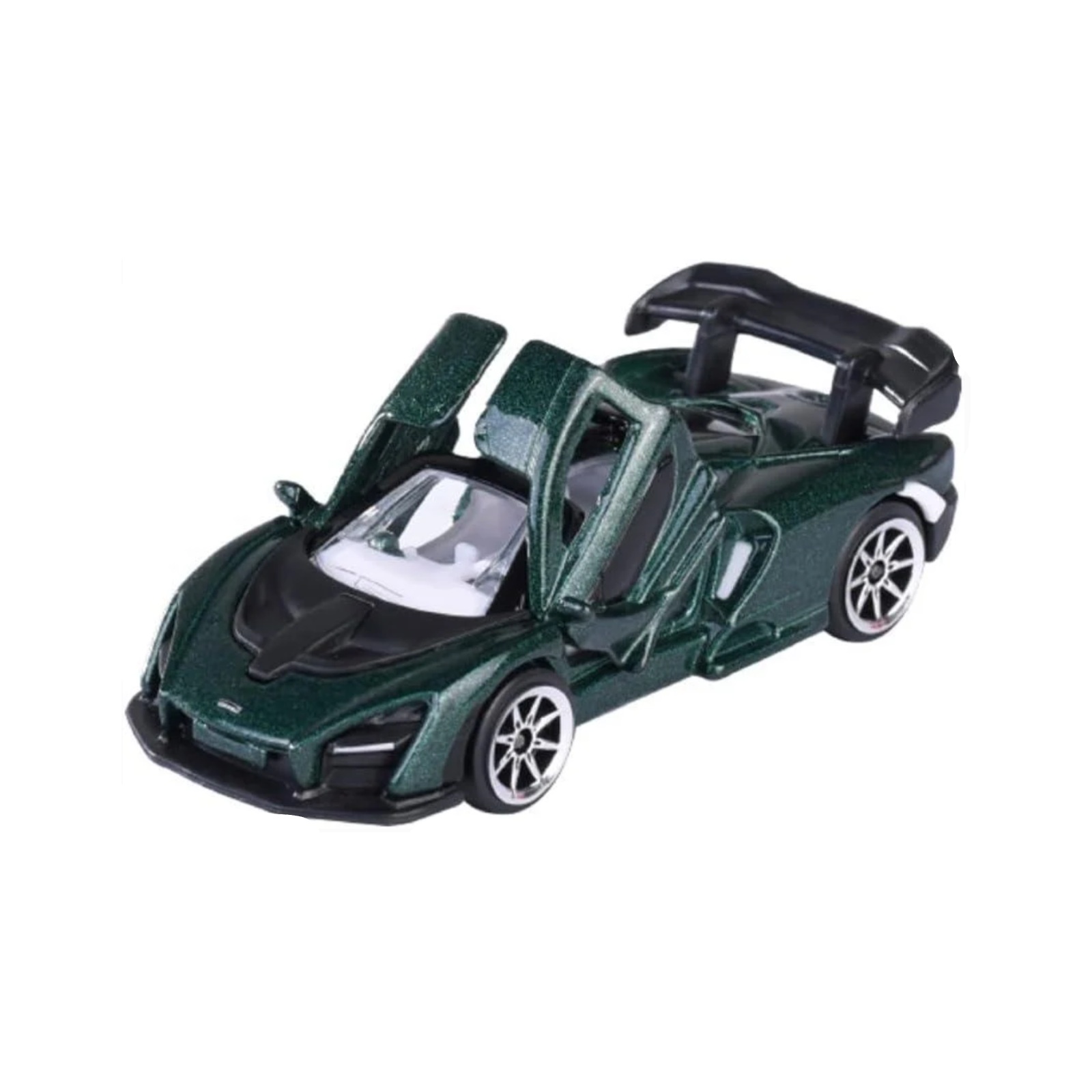 Majorette McLaren Senna – dunkelgrüner Supersportwagen – Vorderansicht