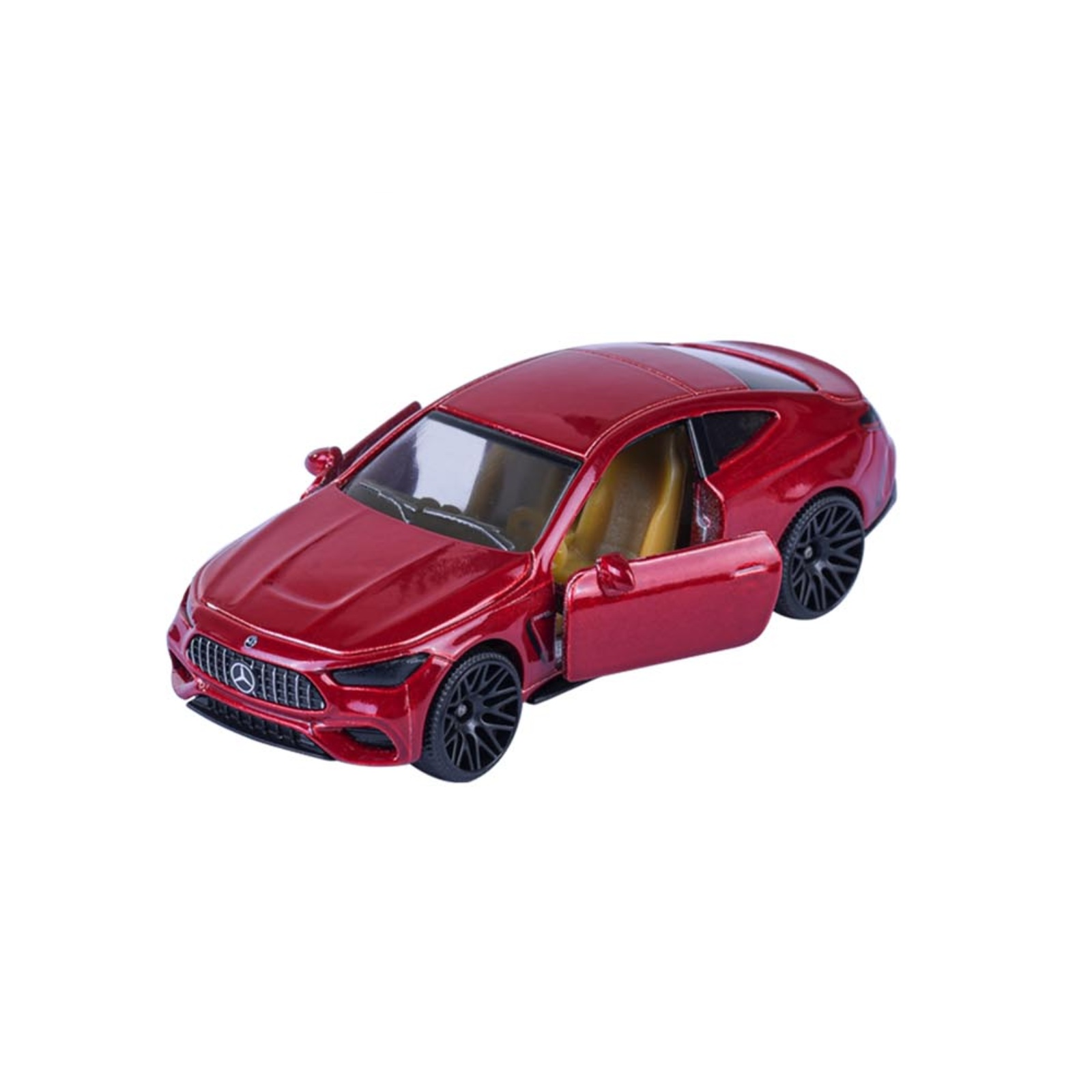 Majorette Mercedes-AMG CLE 53 – rotes Sportcoupé – Vorderansicht