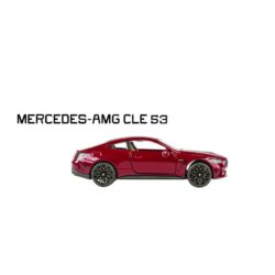 Majorette Mercedes-AMG CLE 53 – rotes Sportcoupé – Seitenansicht