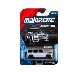 Majorette Mercedes-AMG G 63 – silberner Geländewagen mit Motorhaube – Verpackung