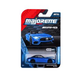 Majorette Mercedes-AMG SL 63 – blaues Cabriolet mit schwarzem Dach – Verpackung
