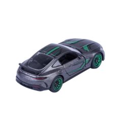 Majorette Mercedes-AMG GT 63 grau mit grünen Akzenten – Rückansicht