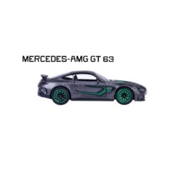 Majorette Mercedes-AMG GT 63 grau mit grünen Akzenten – Seitenansicht