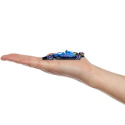 Majorette Alpine A525 R08 – Franco Colapinto F1-Rennwagen blau/pink – Seitenansicht