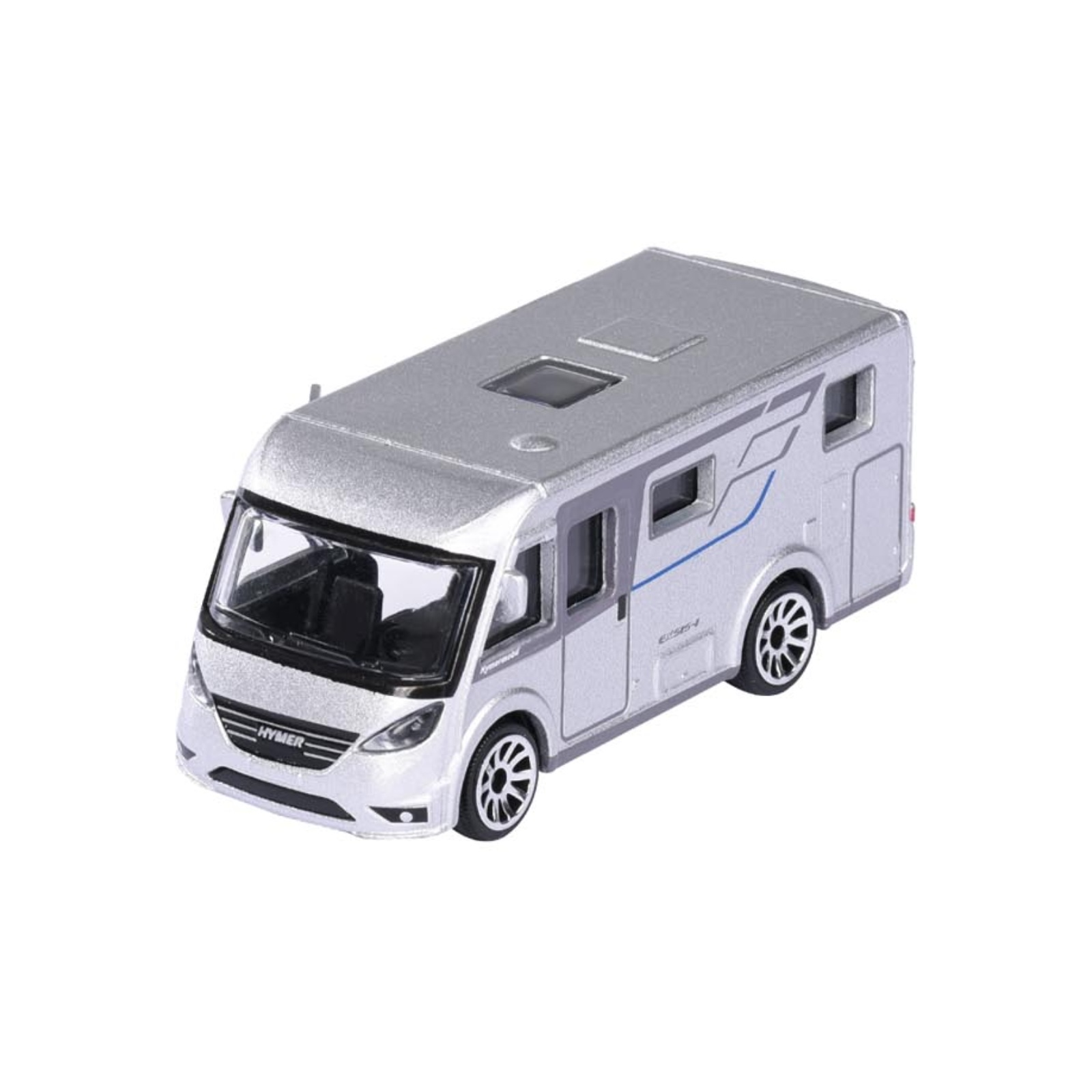 Majorette Hymer Exsis-i Wohnmobil silber – Vorderansicht