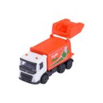 Majorette Volvo FMX Müllsammelwagen orange-orange – Vorderansicht