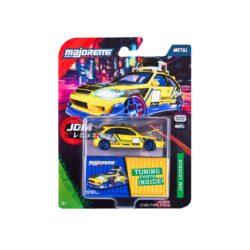 Majorette Honda Civic Type R EK9 – gelb-blaues JDM-Tuningmodell – Verpackung