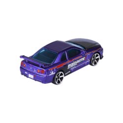 Majorette Nissan Skyline GT-R R34 – violettes JDM-Tuningmodell – Rückansicht